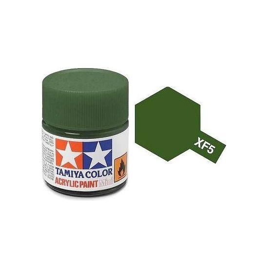 TAMIYA ACRYLIC MINI XF-5 FLAT GREEN-Tamiya-ProHobbies