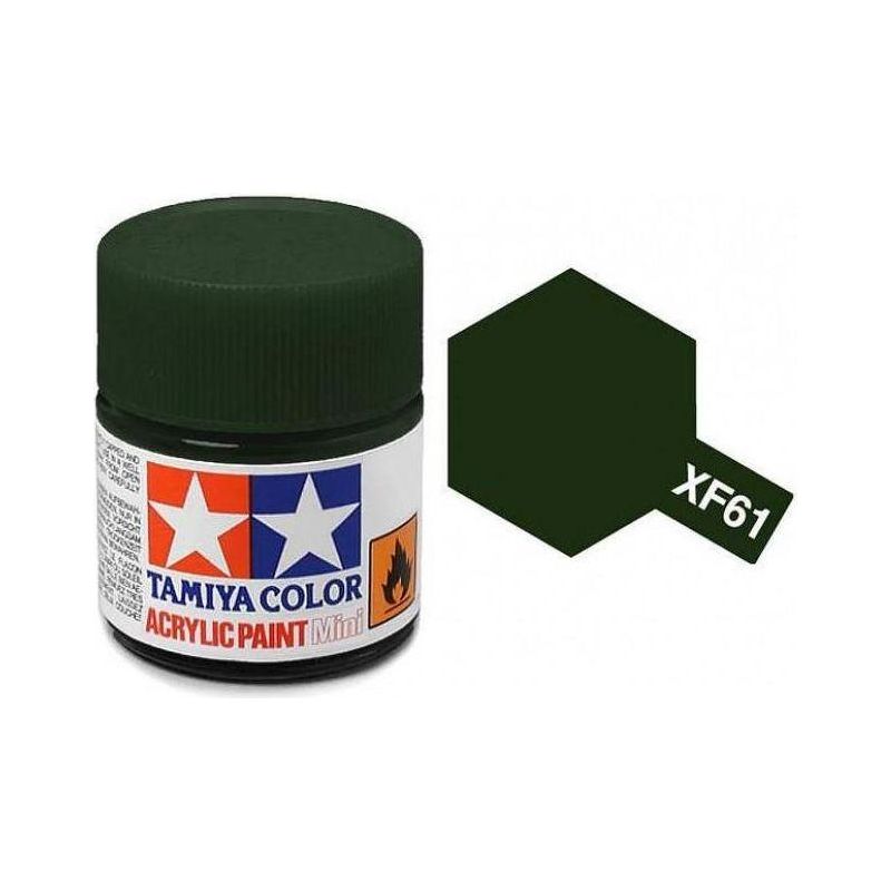 TAMIYA ACRYLIC MINI XF-61 DARK GREEN-Tamiya-ProHobbies