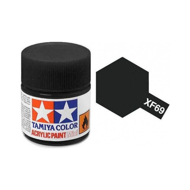 TAMIYA ACRYLIC MINI XF-69 NATO BLACK-Tamiya-ProHobbies