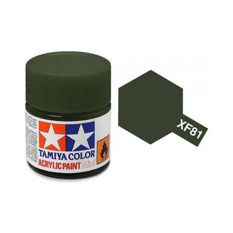 TAMIYA ACRYLIC MINI XF-81 DARK GREEN 2 RAF-Tamiya-ProHobbies