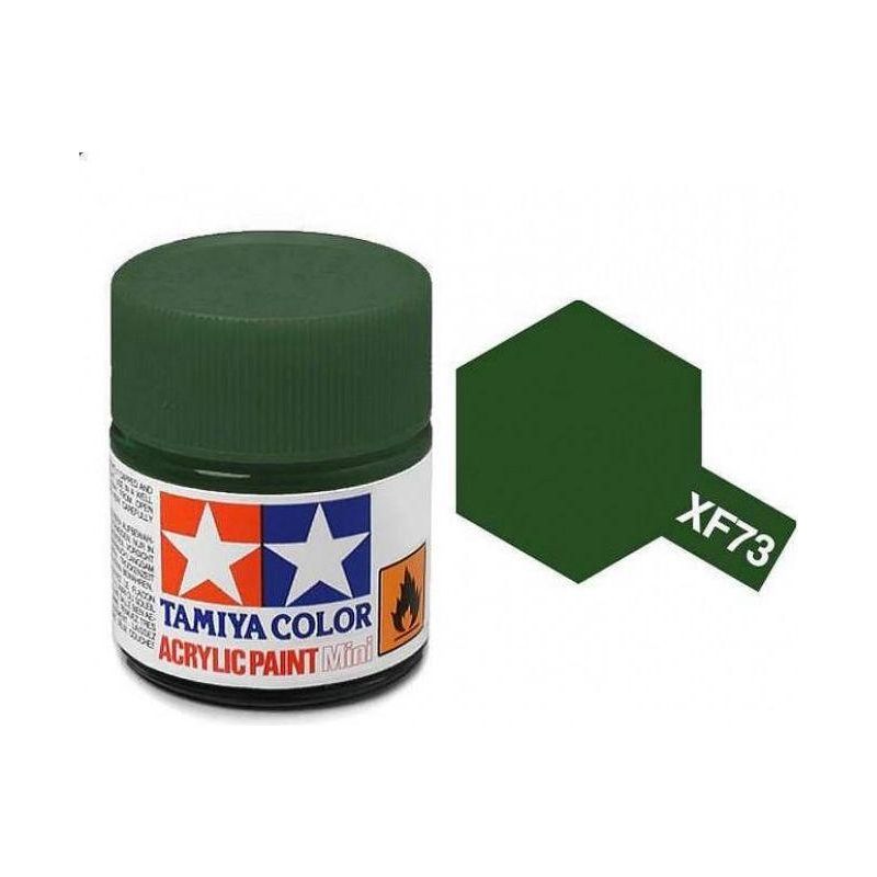 TAMIYA ACRYLIC MINI XF73 - DARK GREEN-Tamiya-ProHobbies