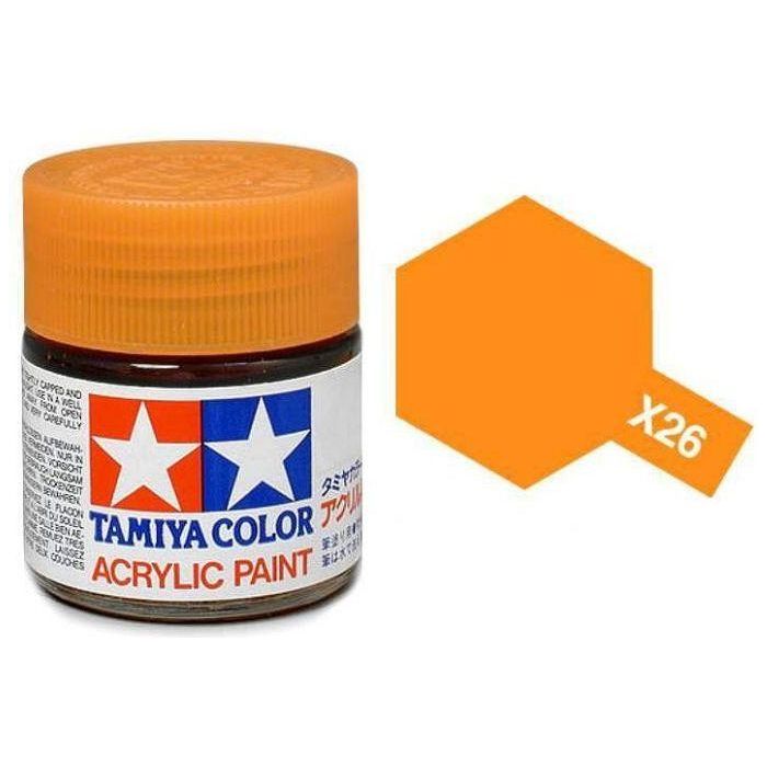 Tamiya Acrylic Mini x-26 CLEAR ORANGE-Tamiya-ProHobbies