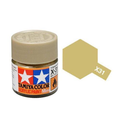 Tamiya Acrylic Mini x-31 TITAN. GOLD-Tamiya-ProHobbies