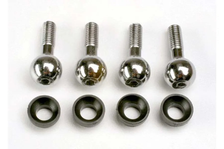 Traxxas Pivot Balls w/ Cap Bushings 4Pcs