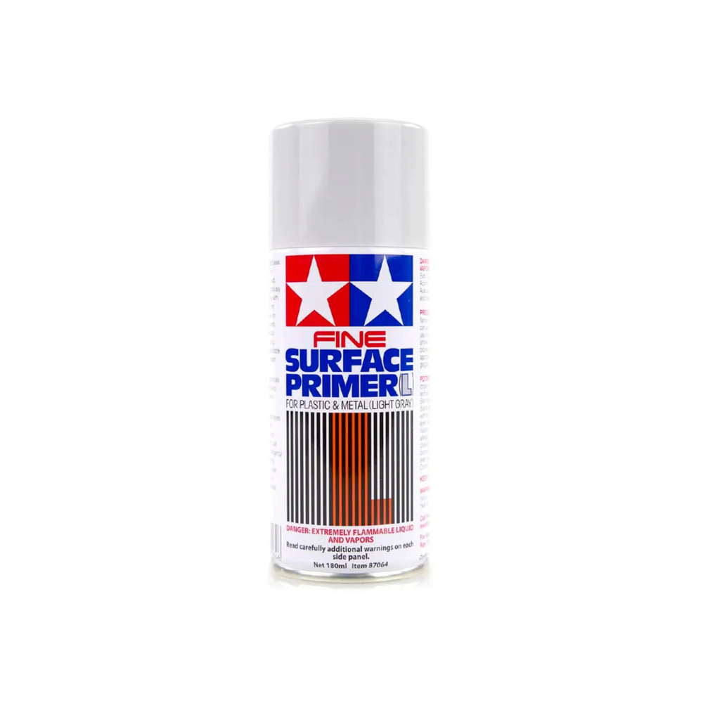 TAMIYA FINE SURFACE PRIMER LIGHT GRAY 180MLS