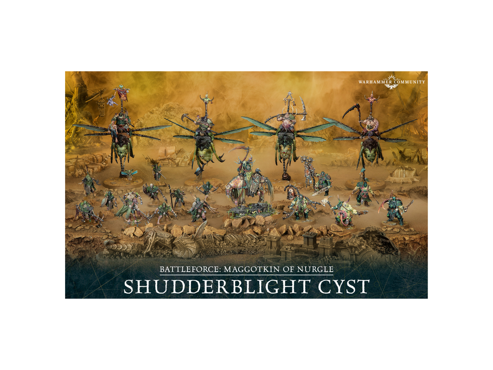 
                  
                    Battleforce: Shudderblight Cyst - Maggotkin of Nurgle PRE-ORDER 29/11/2024
                  
                