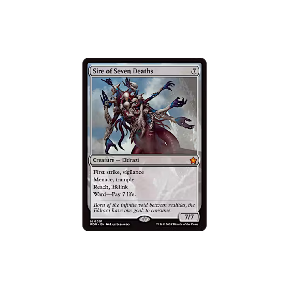 Magic the Gathering Foundations: Sire of Seven Deaths (0001)