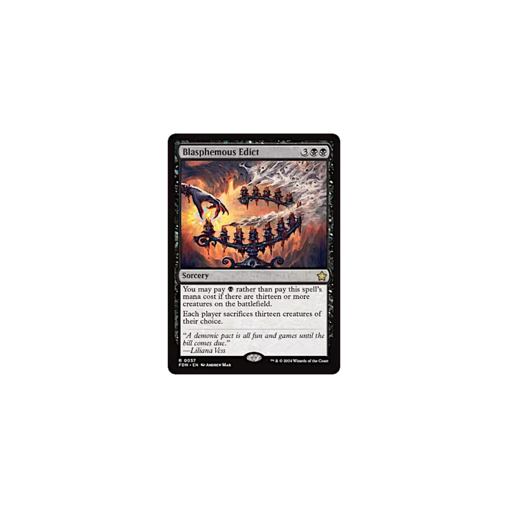 Magic the Gathering Foundations: Blasphemous Edict (0057)