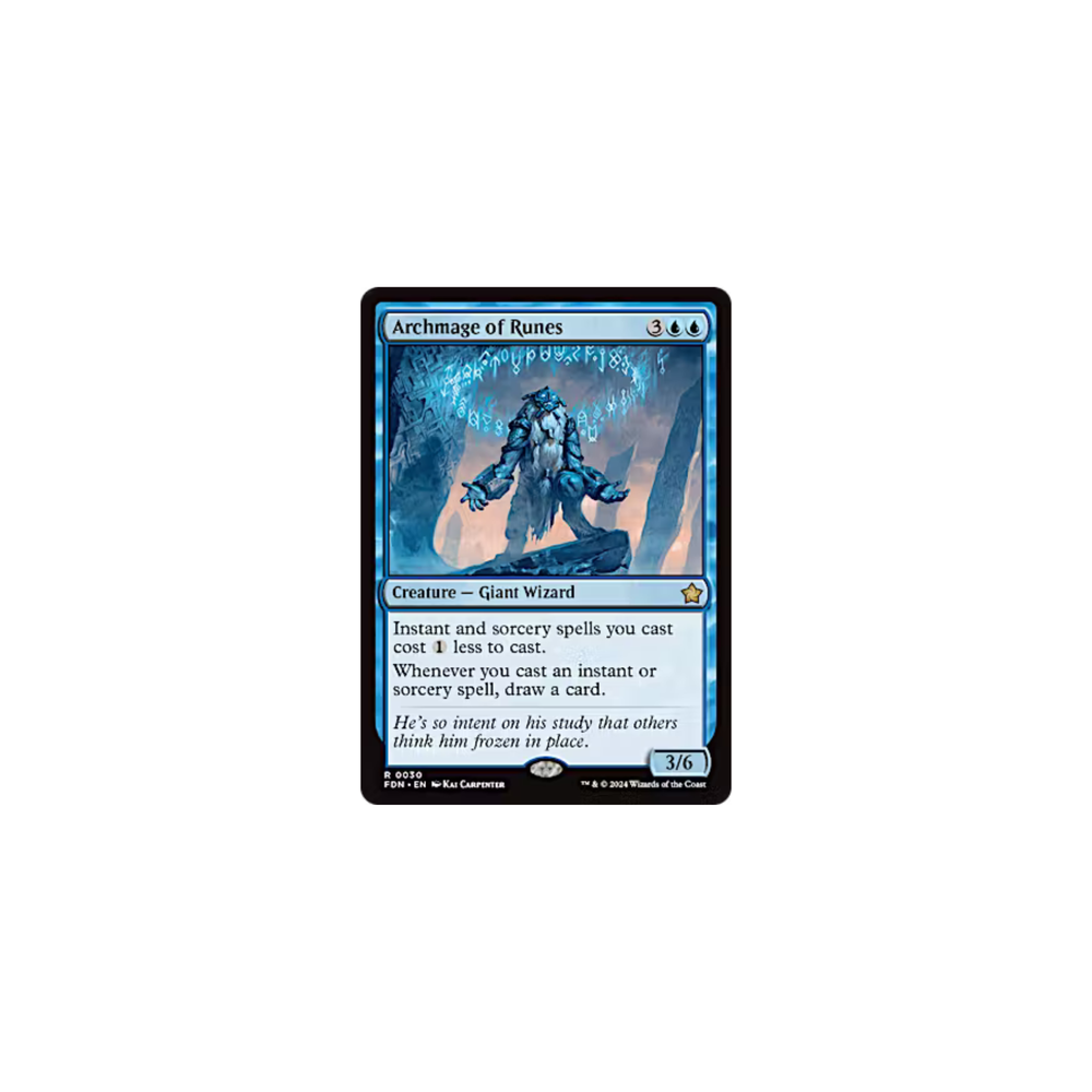 Magic the Gathering Foundations: Archmage of Runes (0030)