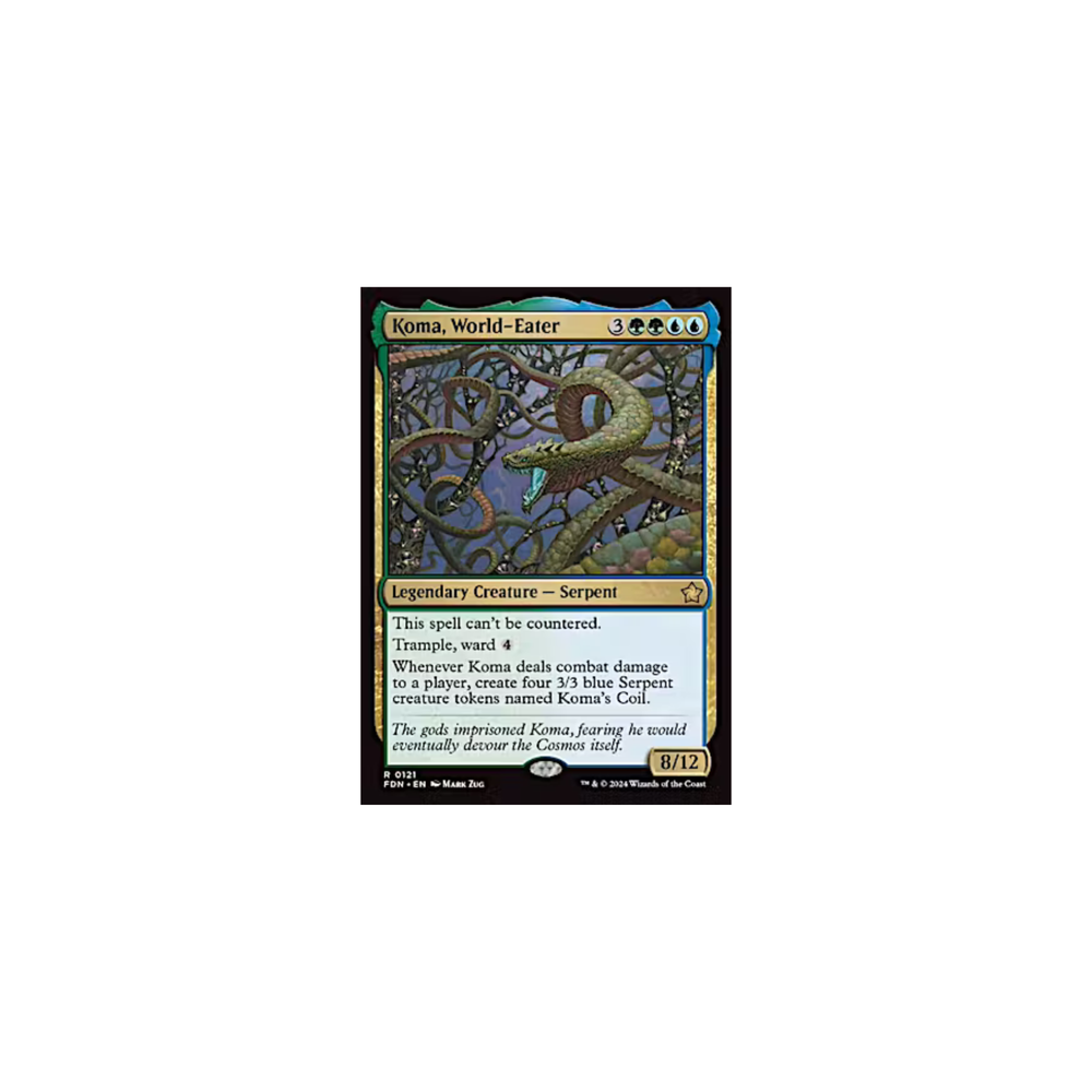 Magic the Gathering Foundations: Koma, World-Eater (0121)