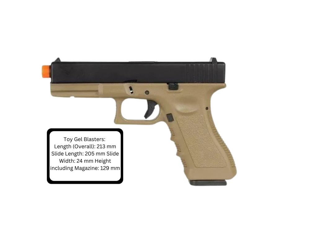 Army Armament Stage 1 R17-B G Gel Blaster 17 GBB PISTOL TAN