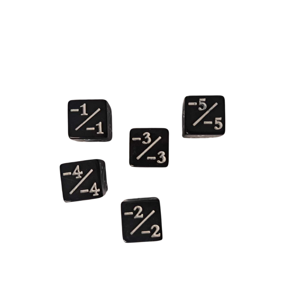 
                  
                    Counter Dice 5pce +1/+1 -1/-1  - MTG Magic The Gathering TCG counters
                  
                