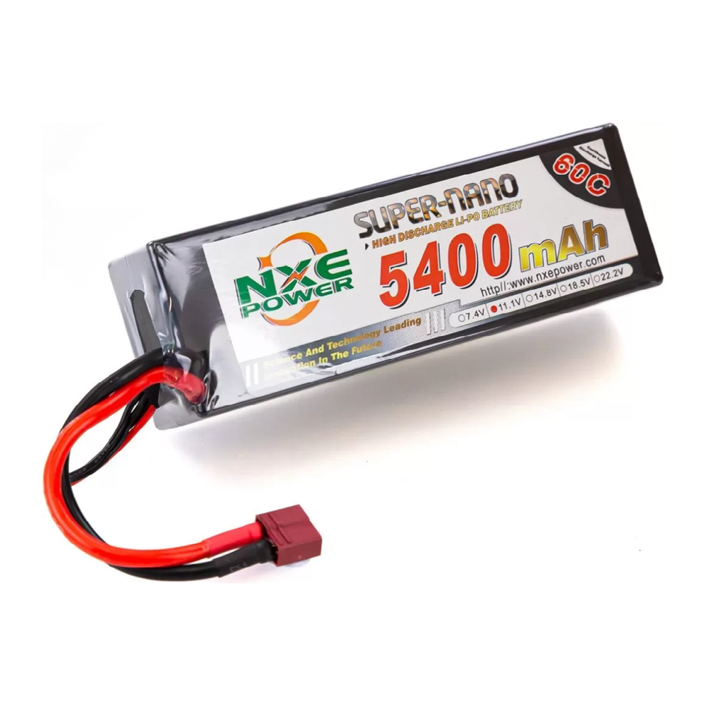 NXE 11.1v 5400mah 60c H/case Lipo w/Dean-Battery-NXE-ProHobbies