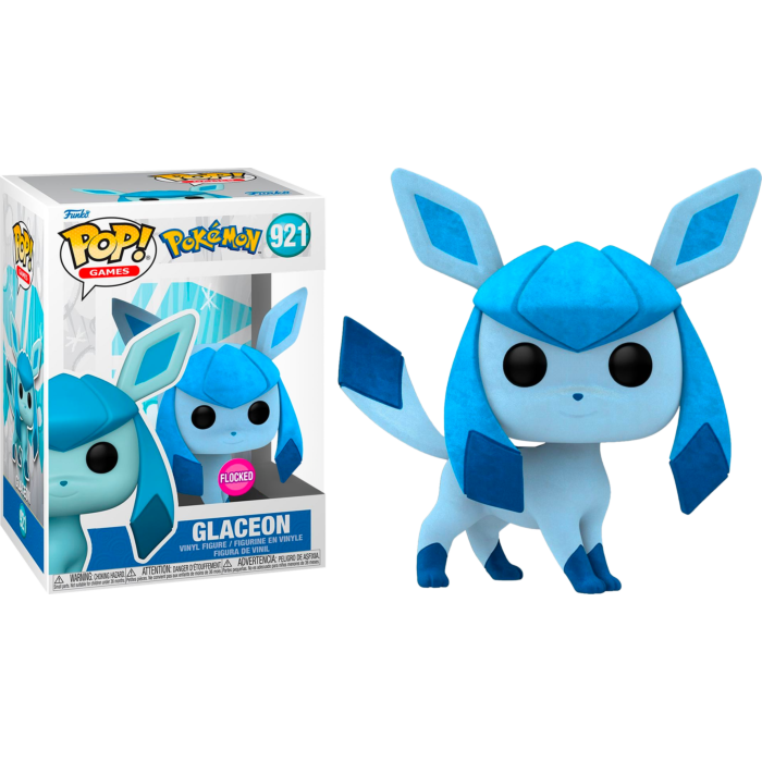 Pokemon - Glaceon US Exclusive Flocked Pop! Vinyl