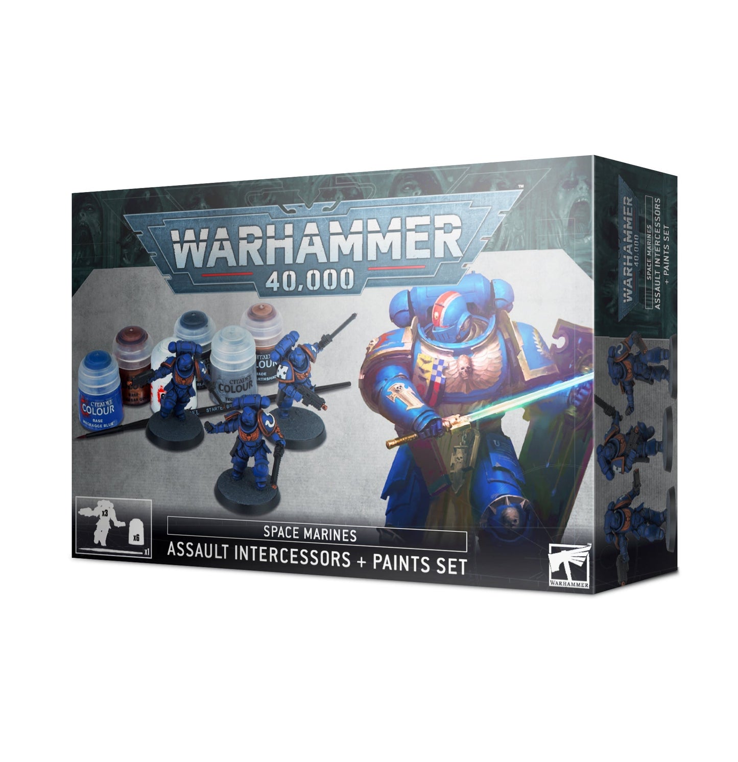 Space Marines Assault Intercessors and Paint Set-Games Workshop-ProHobbies