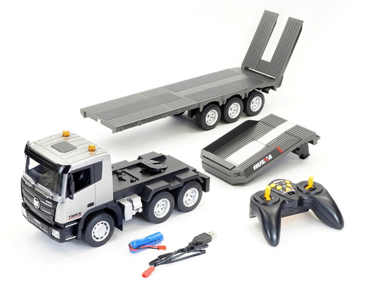 
                  
                    Huina 1318 1:24 Rc Trailer Truck Tractor 2.4g Remote Control Construction Flatbed
                  
                