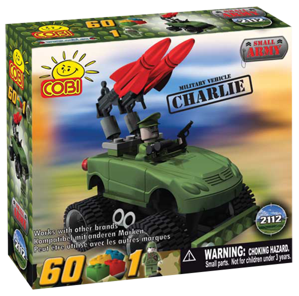 Small Army - 60 Piece Charlie Military Vehicle Construction Set