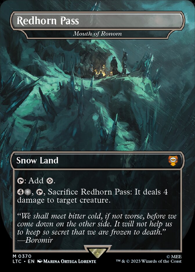 Lord of the Rings: Tales of Middle-earth: FOIL Mouth of Ronom (0370 - Redhorn Pass)