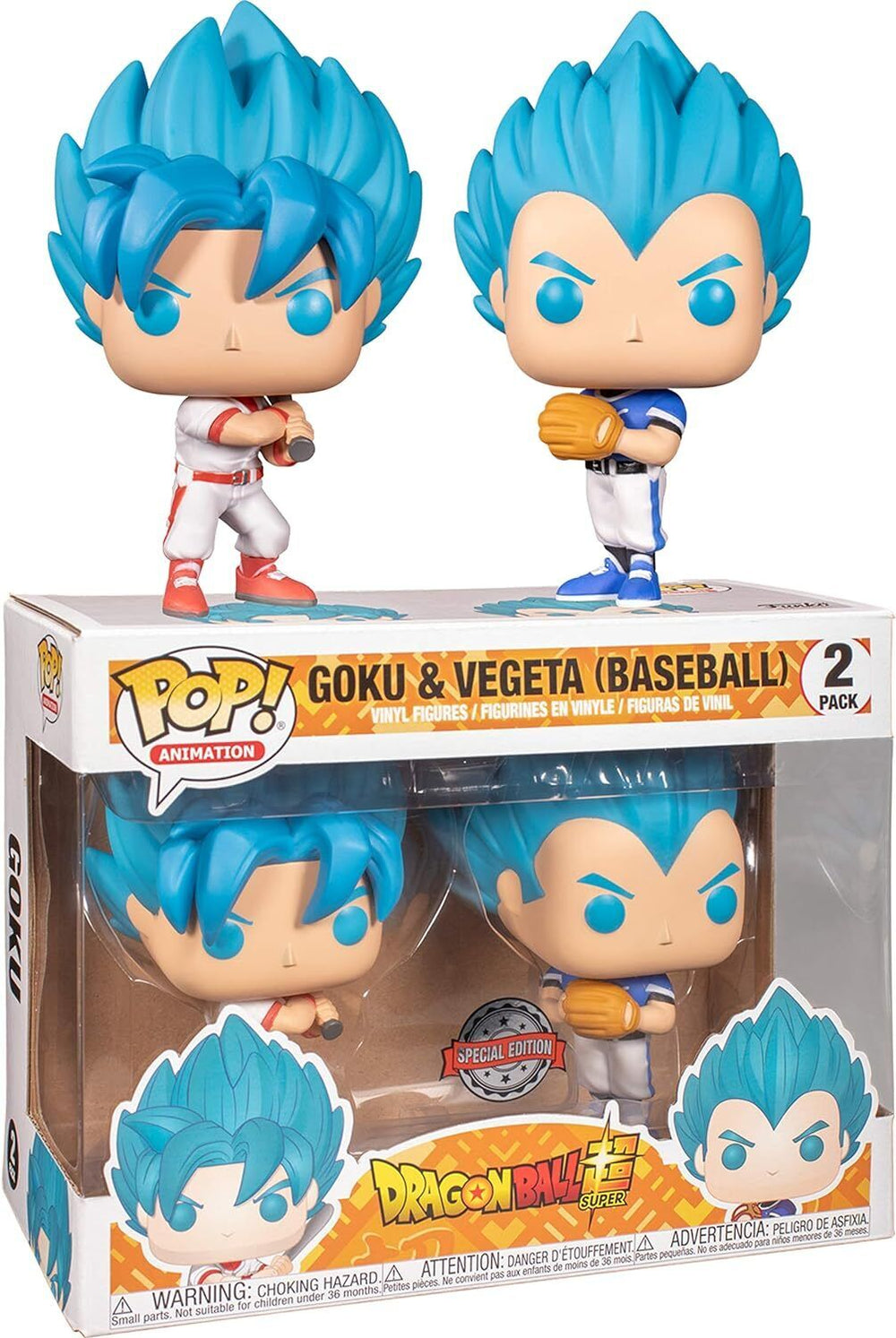 Funko POP! Dragonball Z Goku & Vegeta (BASEBALL) (SPECIAL EDITION)