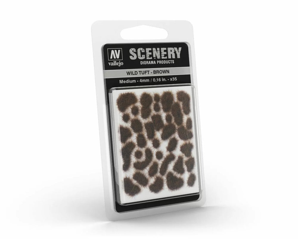 Vallejo - Scenery - Wild Tuft - Medium - Brown-Vallejo-ProHobbies