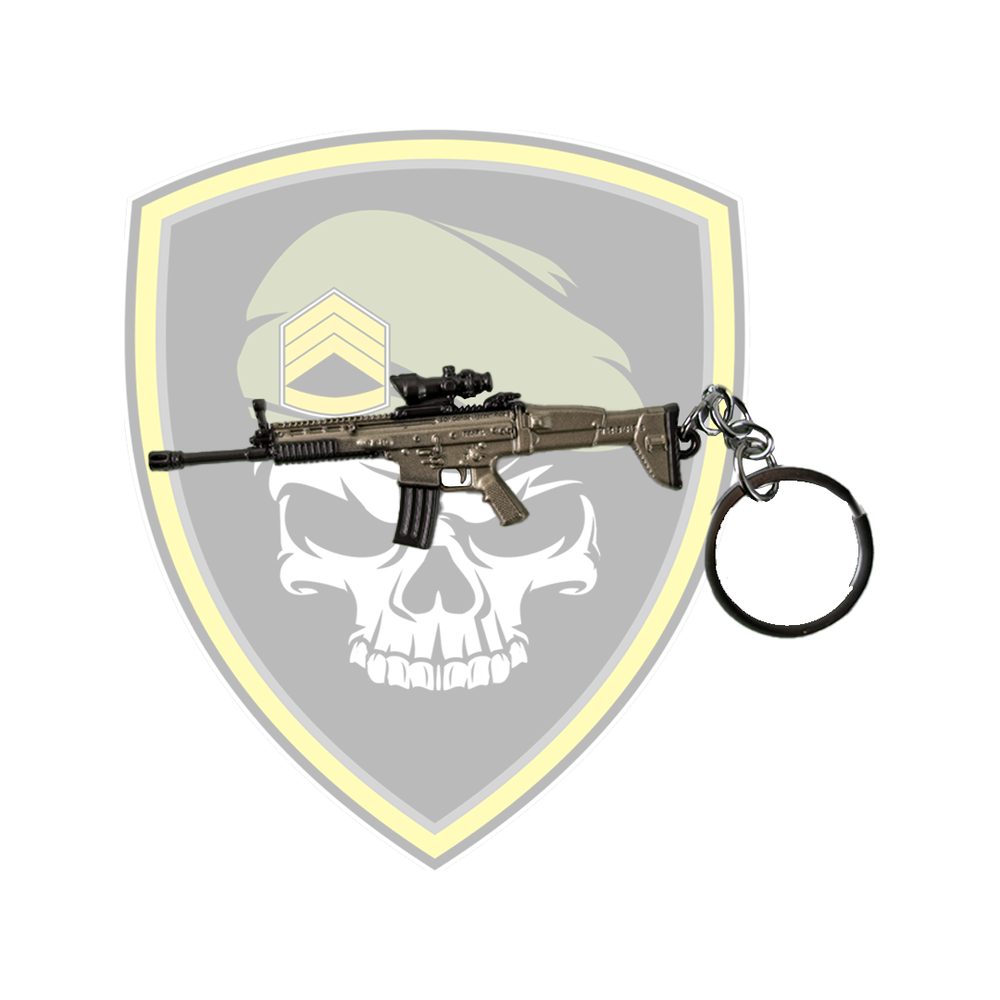 Metal Keychain - PUBG - SCAR - Small-Keychains-COMMAND ELITE HOBBIES-ProHobbies