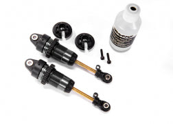 T/XAS SHOCKS, GTR LONG BLACK -ANODIZED (2) | Command Elite Hobbies.